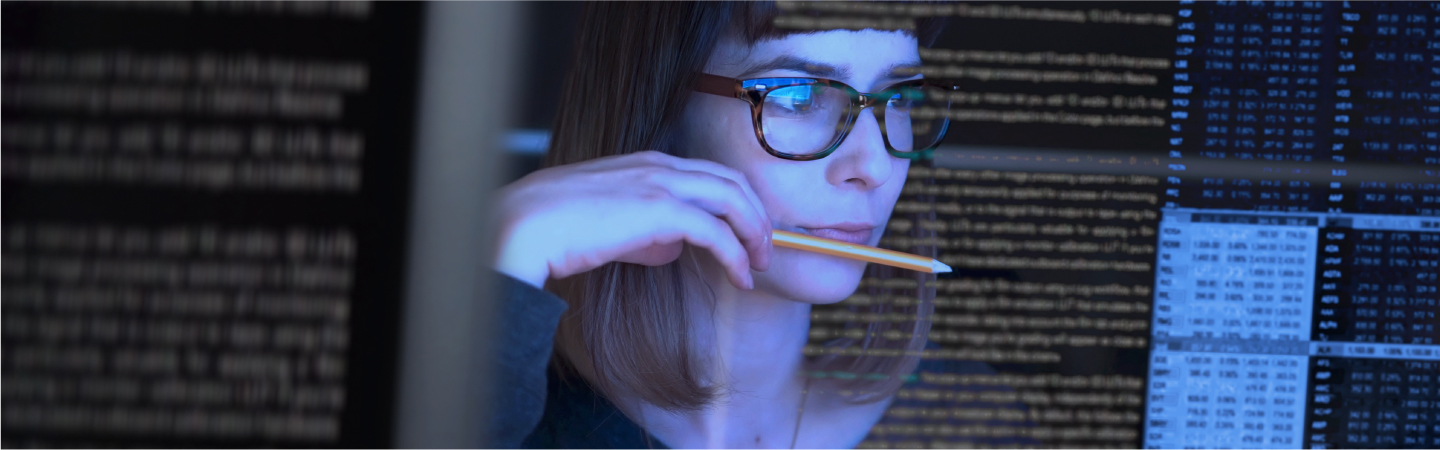 Background image of a Cybersecurity specialist